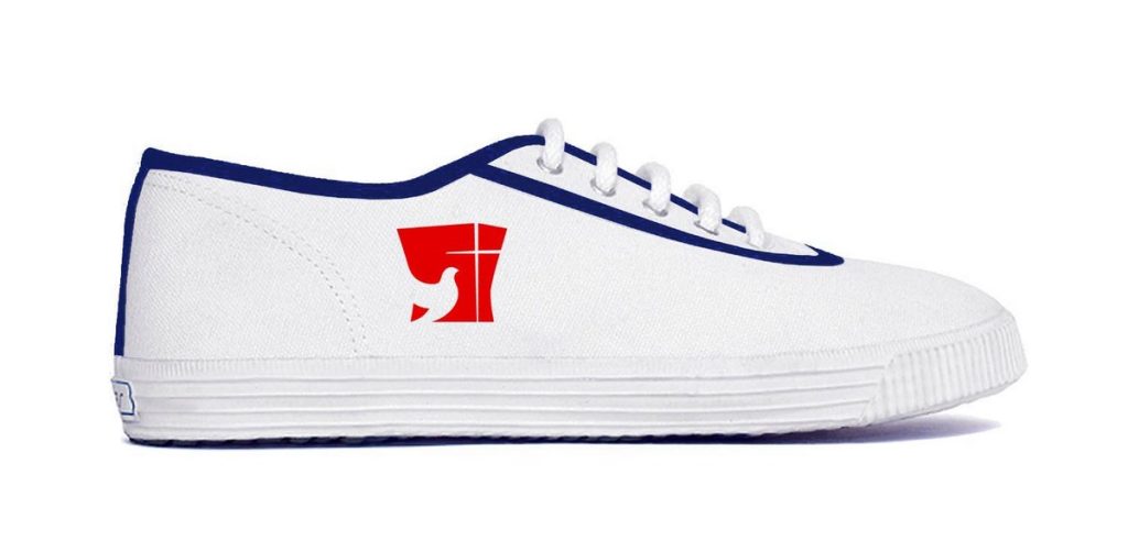 crveni logo plava p