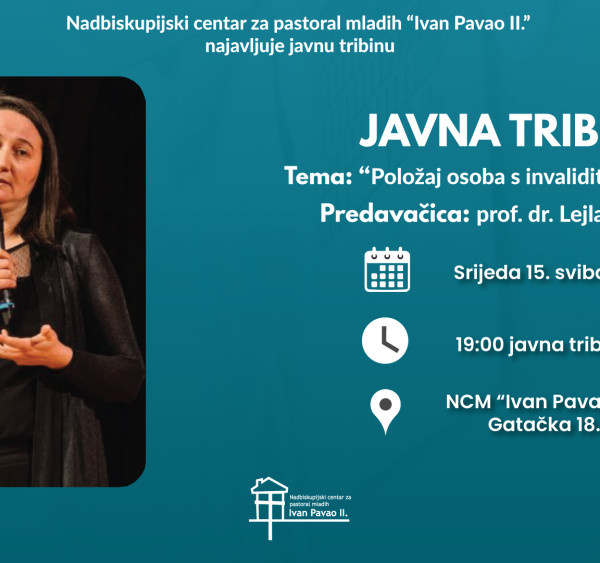 Poziv na javnu tribinu: “Položaj osoba s invaliditetom u BiH”