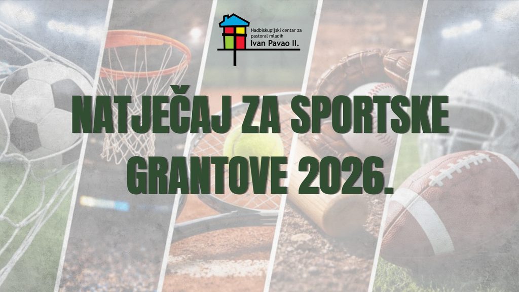 JAVNI NATJEČAJ za dodjelu malih grantova za organizaciju međureligijskih sportskih susreta mladih