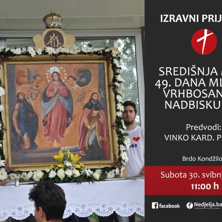 Najava Misa Sredisnja misa