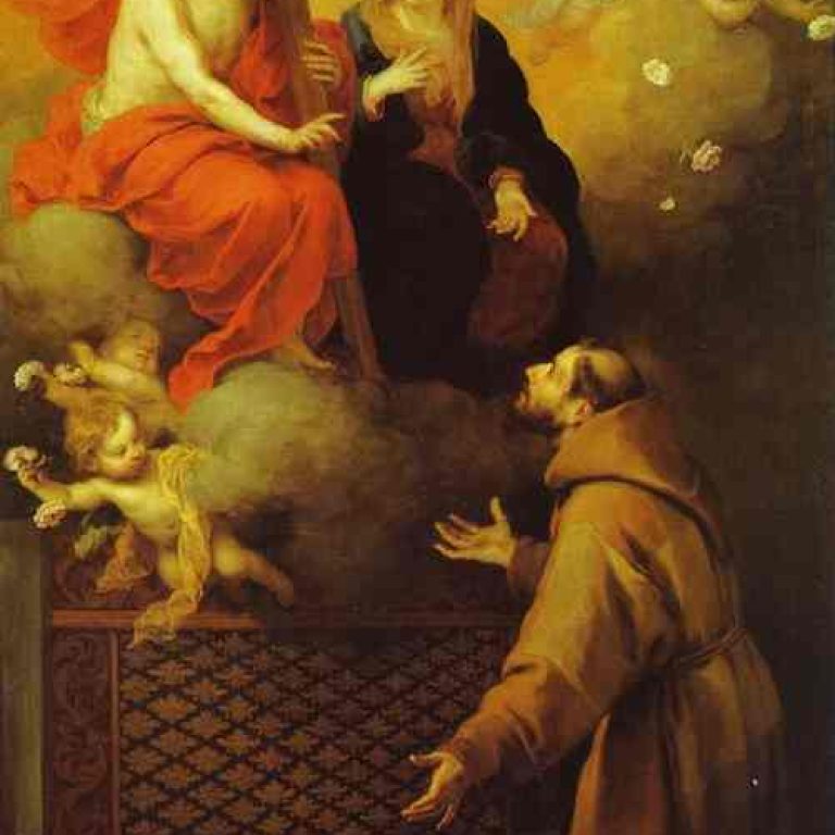 blazena djevica marija i sveti franjo